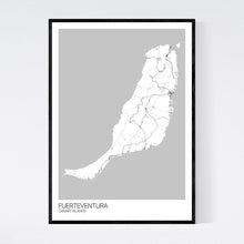 Load image into Gallery viewer, Fuerteventura Island Map Print