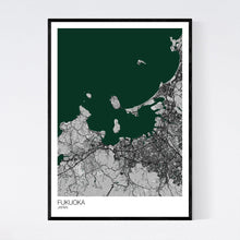 Load image into Gallery viewer, Fukuoka City Map Print