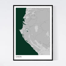 Load image into Gallery viewer, Gabon Country Map Print