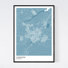 Load image into Gallery viewer, Gaborone City Map Print
