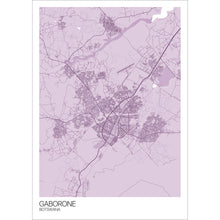 Load image into Gallery viewer, Map of Gaborone, Botswana