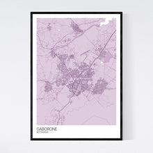 Load image into Gallery viewer, Map of Gaborone, Botswana