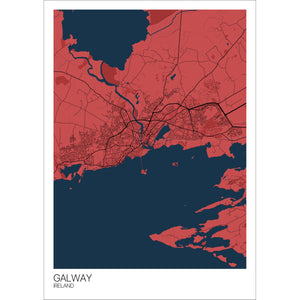 Map of Galway, Ireland