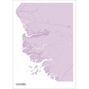 Map of Gambia, 