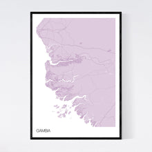 Load image into Gallery viewer, Map of Gambia, 