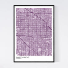 Load image into Gallery viewer, Map of Garden Grove, California