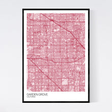 Load image into Gallery viewer, Garden Grove City Map Print