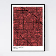 Load image into Gallery viewer, Garden Grove City Map Print