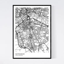 Load image into Gallery viewer, Gateshead City Map Print