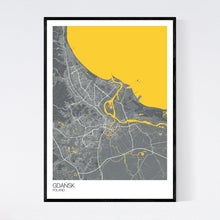 Load image into Gallery viewer, Gdańsk City Map Print
