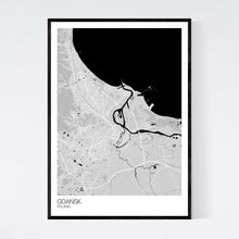 Load image into Gallery viewer, Gdańsk City Map Print