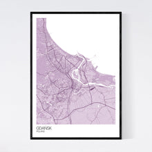 Load image into Gallery viewer, Gdańsk City Map Print