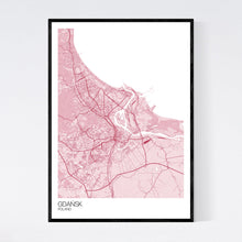 Load image into Gallery viewer, Gdańsk City Map Print