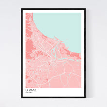 Load image into Gallery viewer, Gdańsk City Map Print
