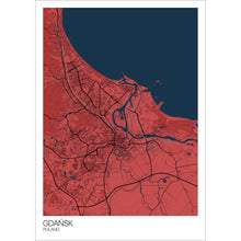 Load image into Gallery viewer, Map of Gdańsk, Poland