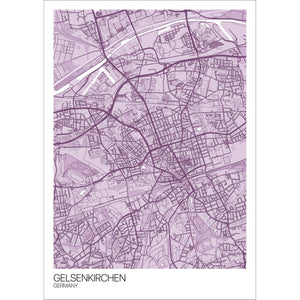 Map of Gelsenkirchen, Germany