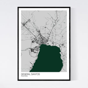 General Santos City Map Print