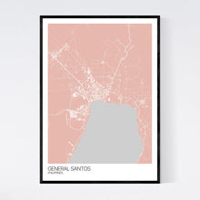 Load image into Gallery viewer, General Santos City Map Print