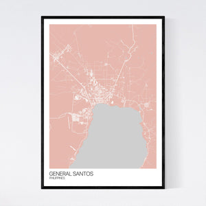 General Santos City Map Print