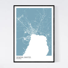 Load image into Gallery viewer, General Santos City Map Print