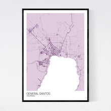Load image into Gallery viewer, General Santos City Map Print