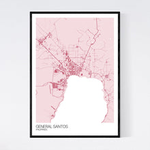 Load image into Gallery viewer, General Santos City Map Print
