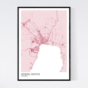 General Santos City Map Print