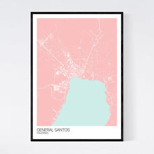 Load image into Gallery viewer, General Santos City Map Print