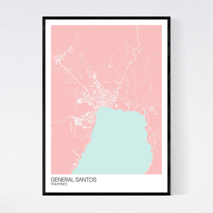 General Santos City Map Print