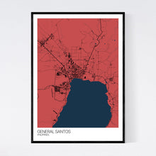 Load image into Gallery viewer, General Santos City Map Print
