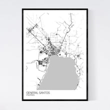 Load image into Gallery viewer, General Santos City Map Print