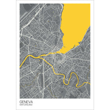 Load image into Gallery viewer, Map of Geneva, Switzerland
