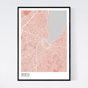 Geneva City Map Print