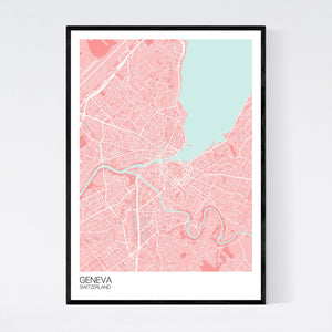 Geneva City Map Print