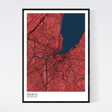 Load image into Gallery viewer, Geneva City Map Print