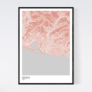Genoa City Map Print