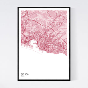 Genoa City Map Print