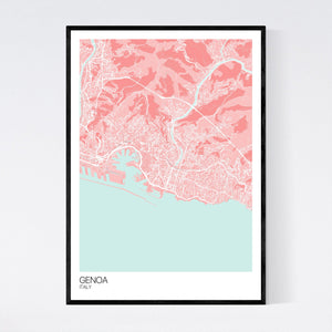 Genoa City Map Print