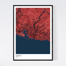 Load image into Gallery viewer, Genoa City Map Print