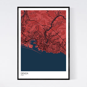 Genoa City Map Print