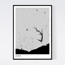Load image into Gallery viewer, Ghana Country Map Print