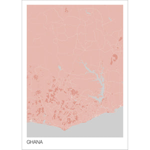 Map of Ghana, 