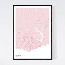 Load image into Gallery viewer, Ghana Country Map Print