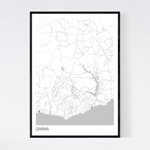 Load image into Gallery viewer, Ghana Country Map Print