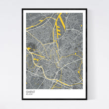 Load image into Gallery viewer, Ghent City Map Print