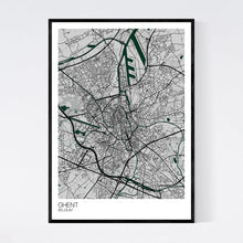 Load image into Gallery viewer, Ghent City Map Print