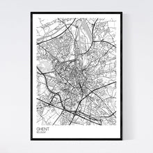 Load image into Gallery viewer, Ghent City Map Print