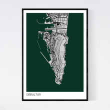 Load image into Gallery viewer, Gibraltar Region Map Print