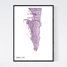 Load image into Gallery viewer, Gibraltar Region Map Print