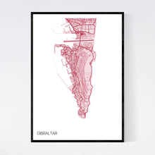 Load image into Gallery viewer, Gibraltar Region Map Print